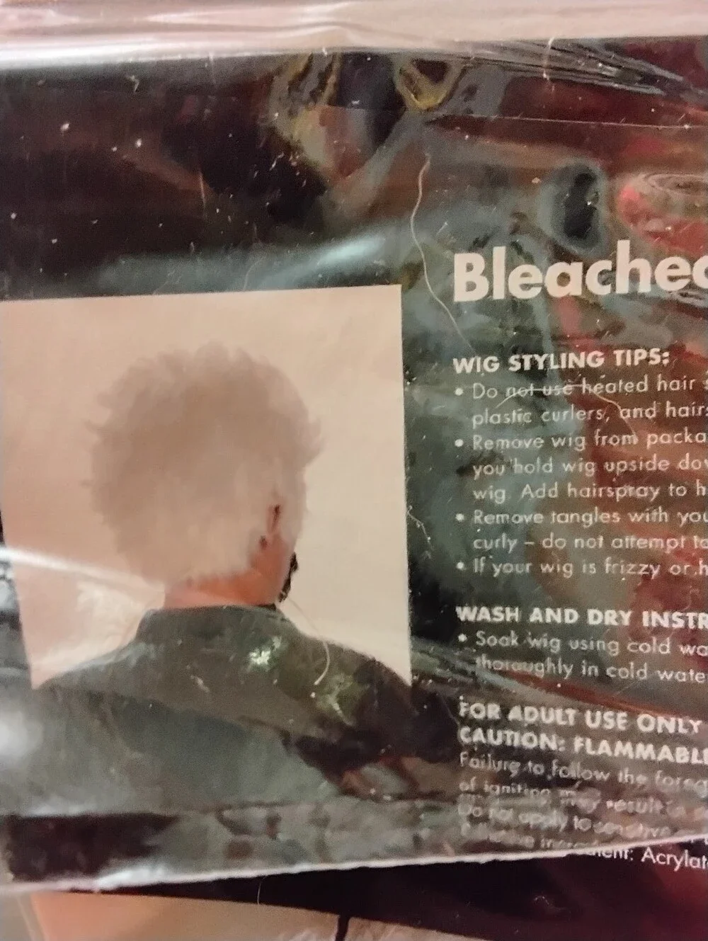 Adult Bleached And Spiked Wig Halloween Accessory